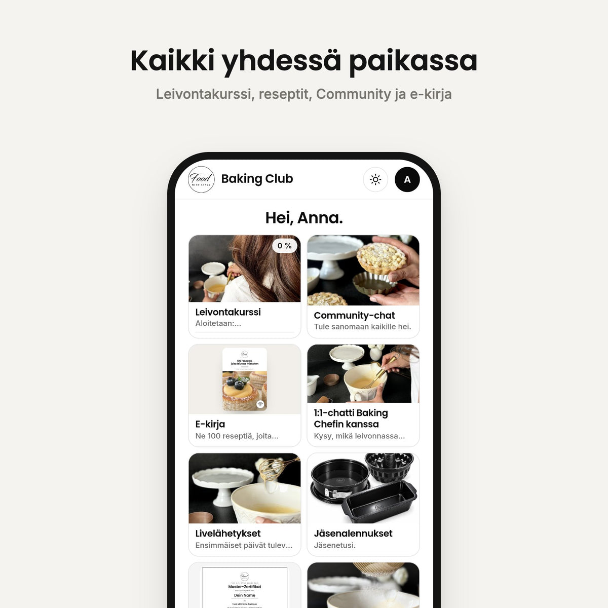 Baking Club app