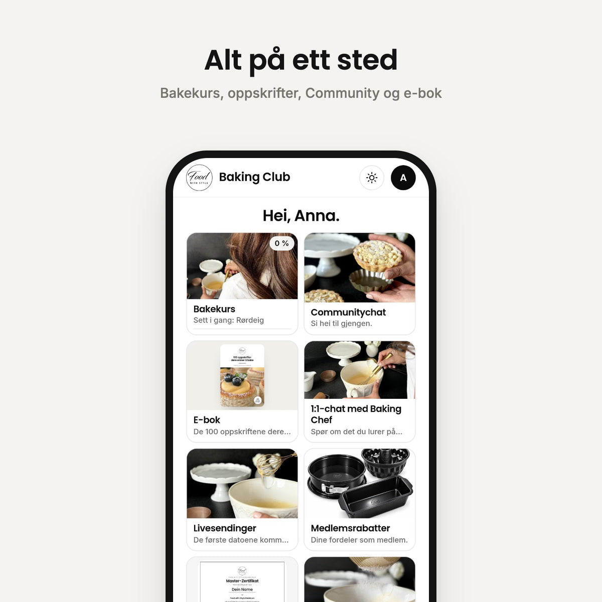 Baking Club app