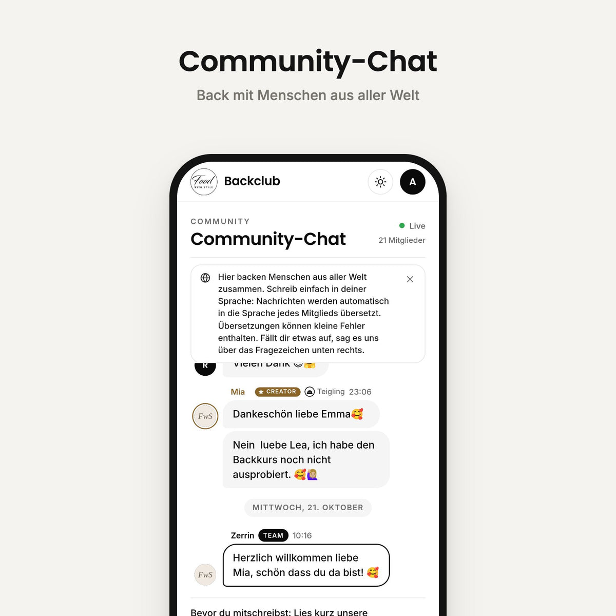 Community chat