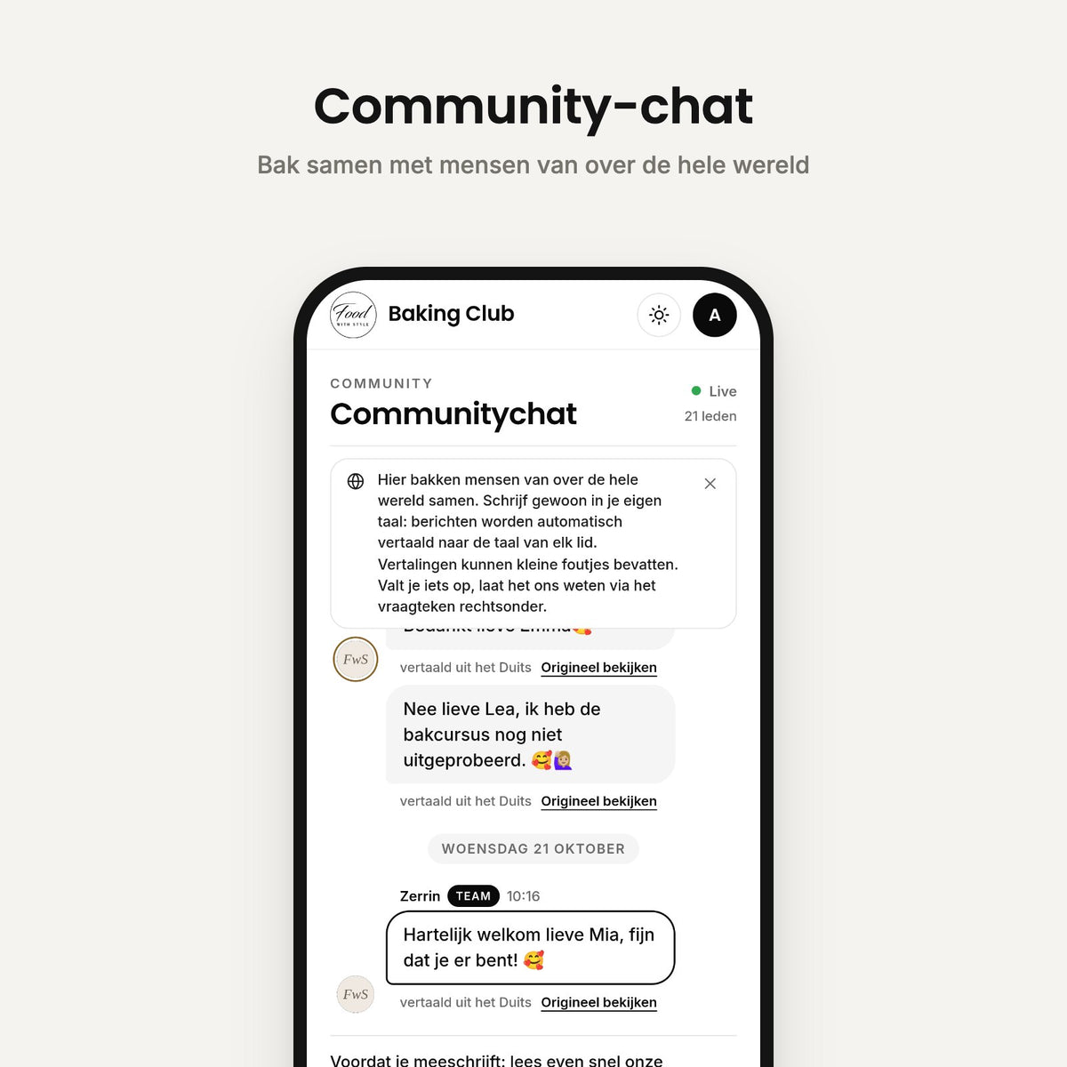 Community chat