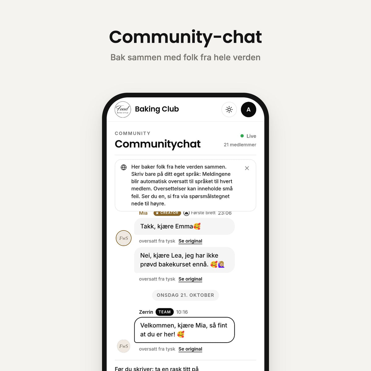 Community chat