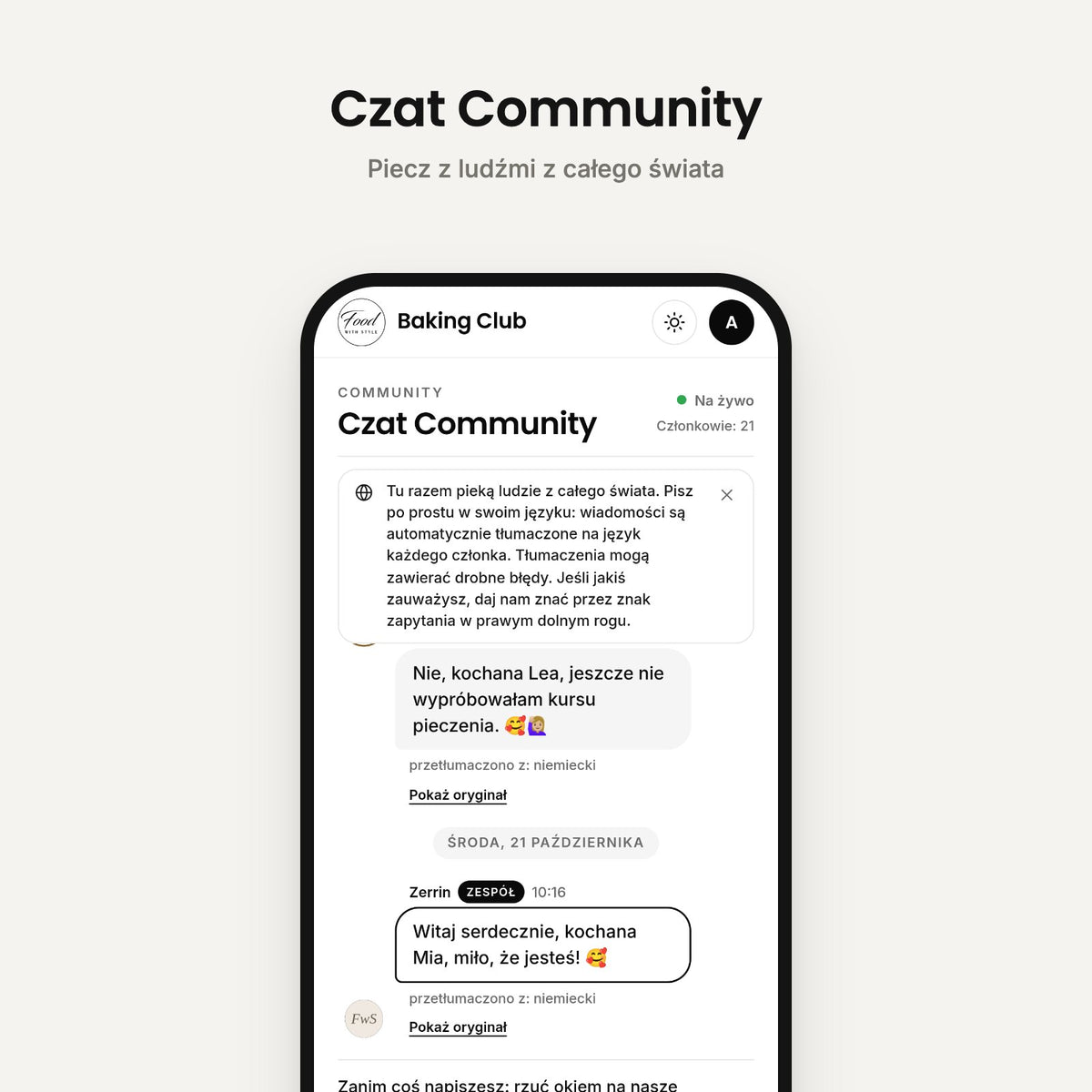 Community chat