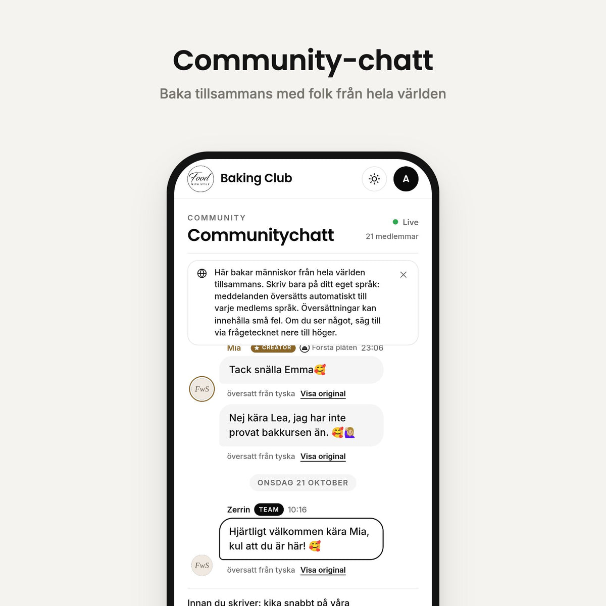 Community chat