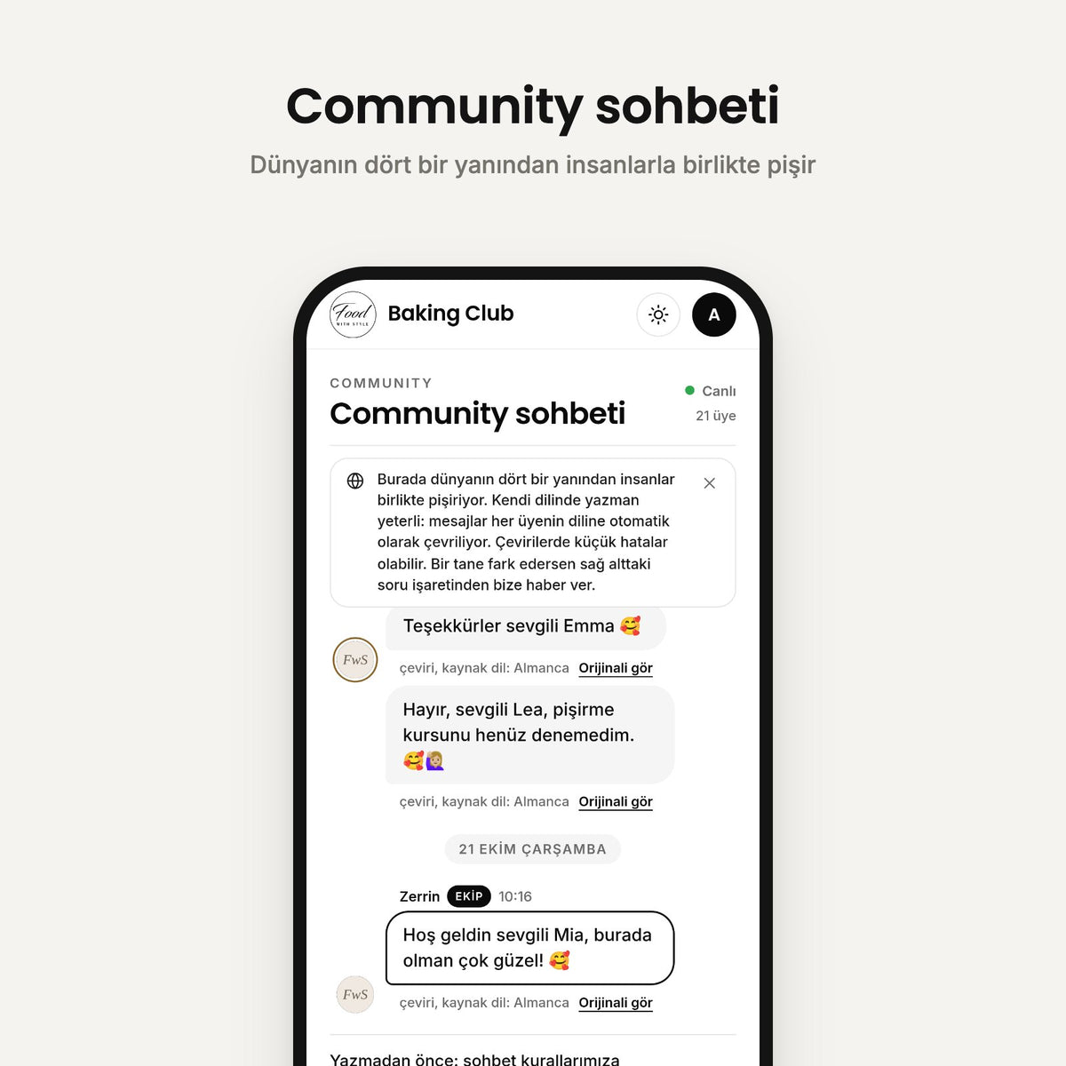 Community chat