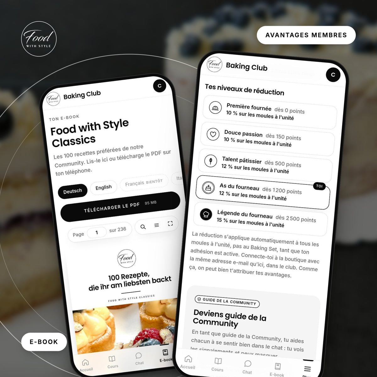 Food with Style Baking Club member perks