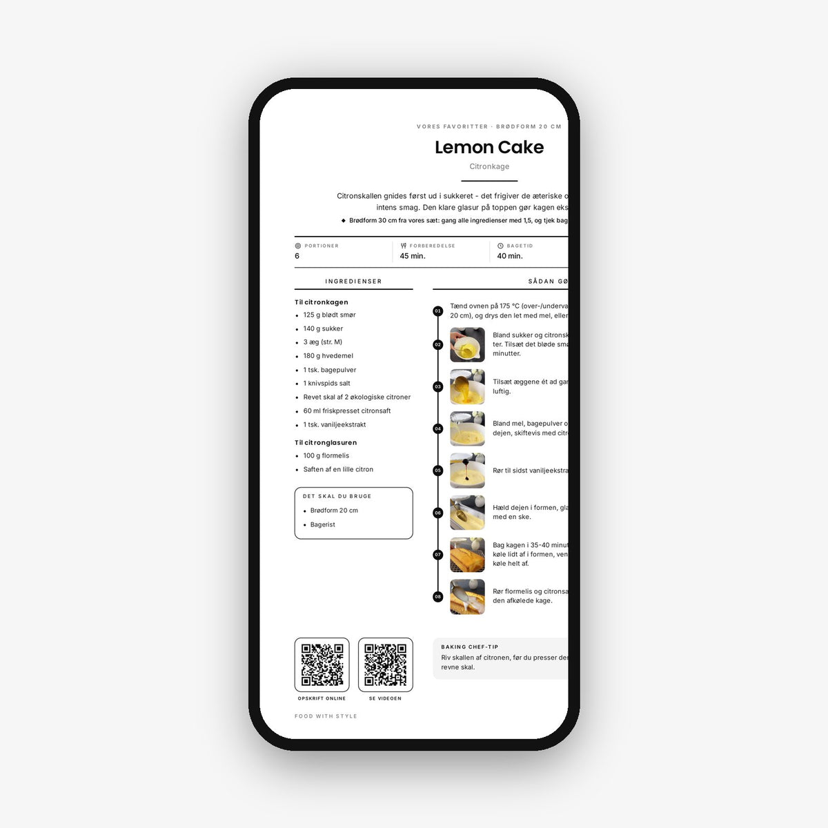 Food with Style Classics e-book pages