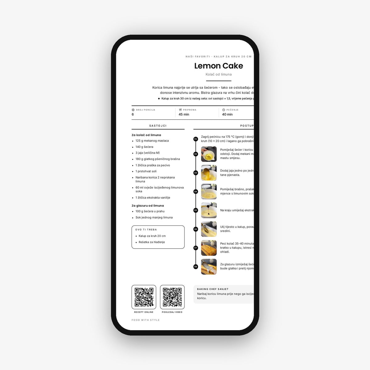 Food with Style Classics e-book pages