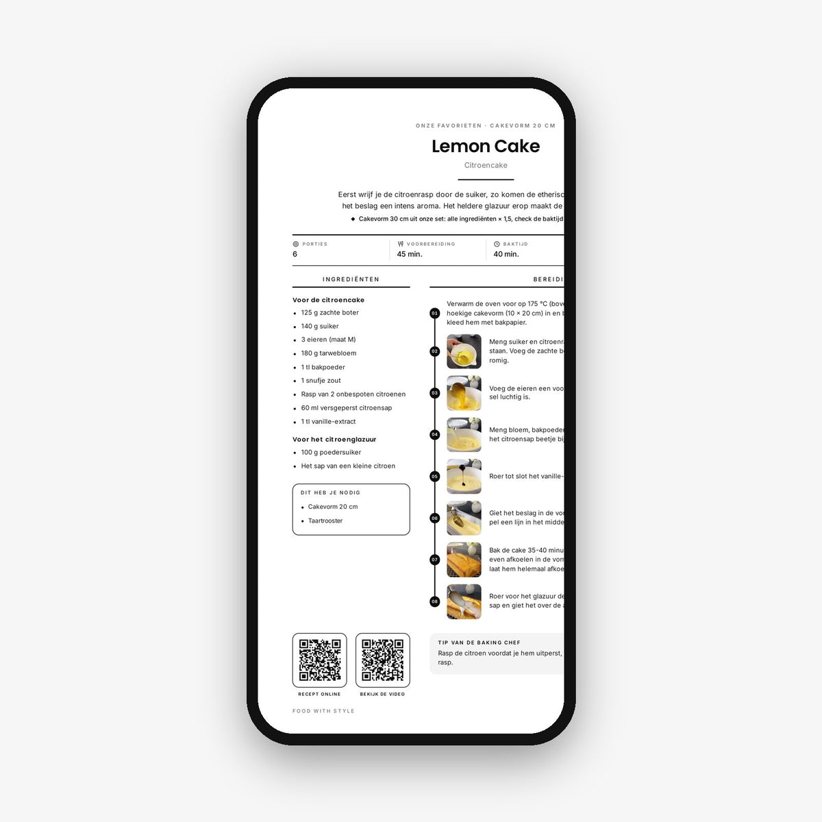 Food with Style Classics e-book pages