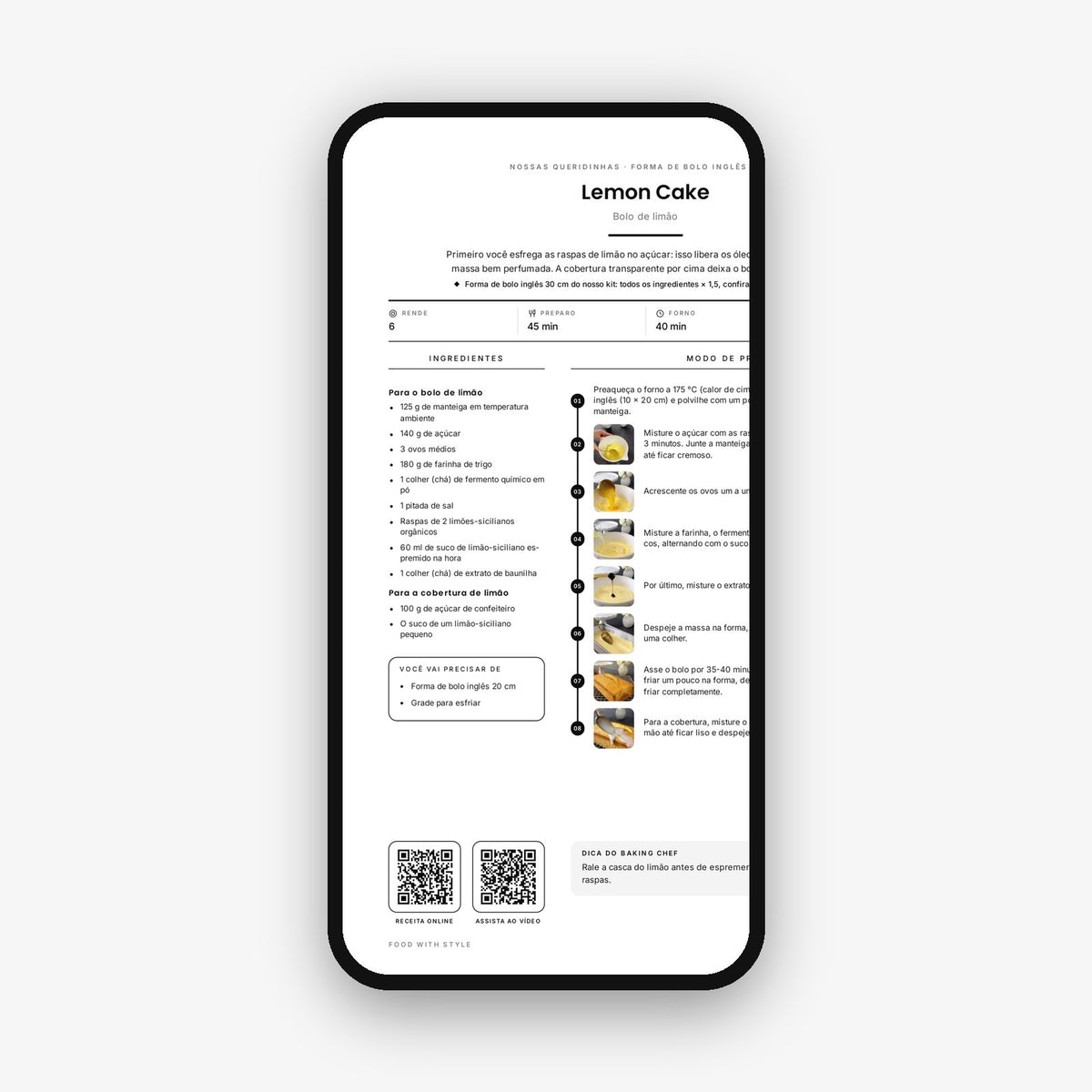 Food with Style Classics e-book pages