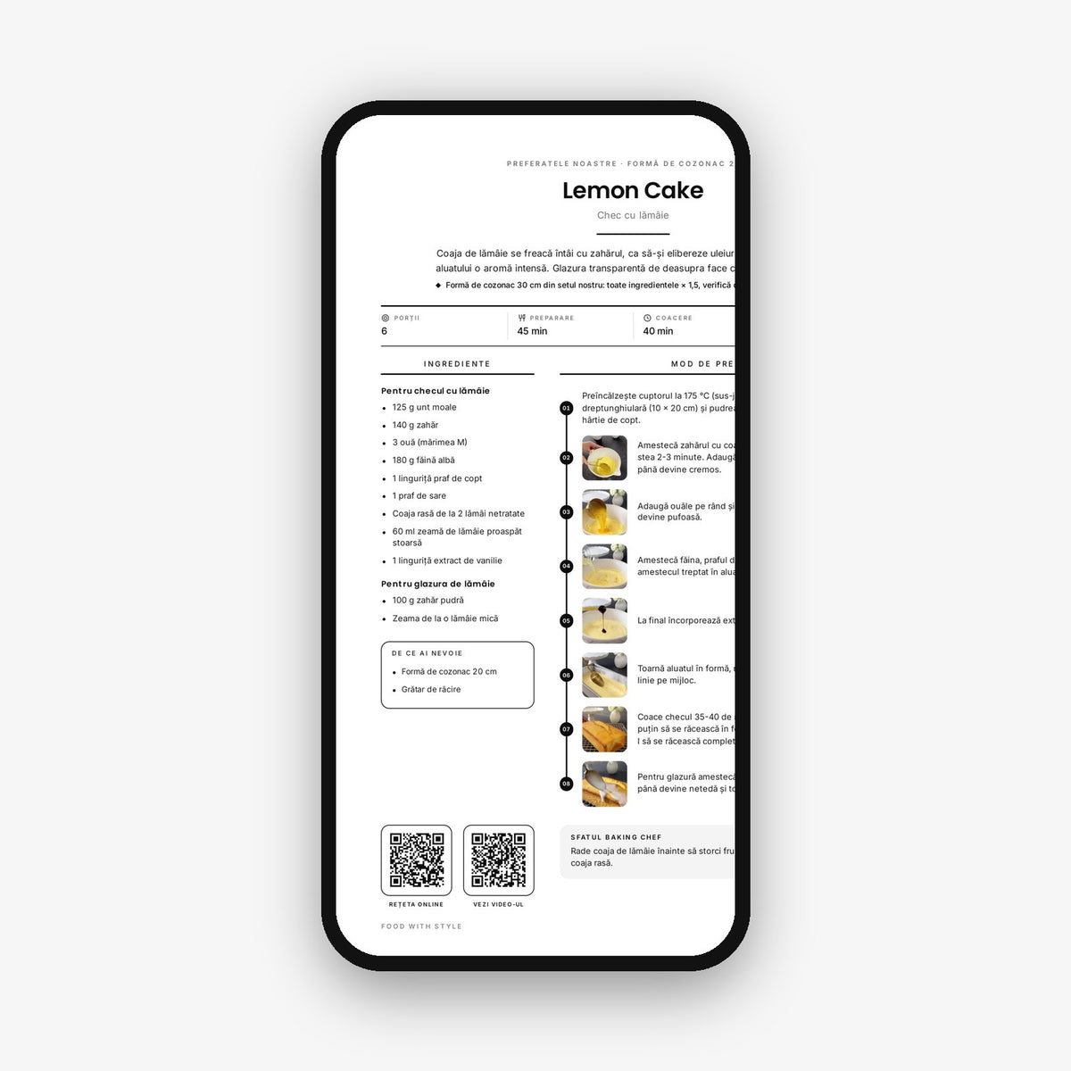 Food with Style Classics e-book pages