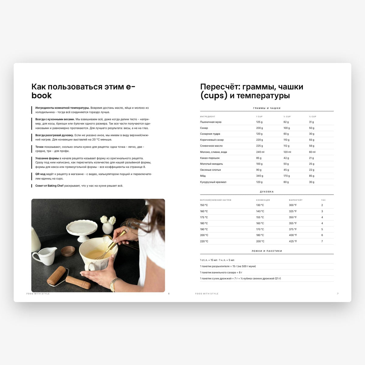 Food with Style Classics e-book pages