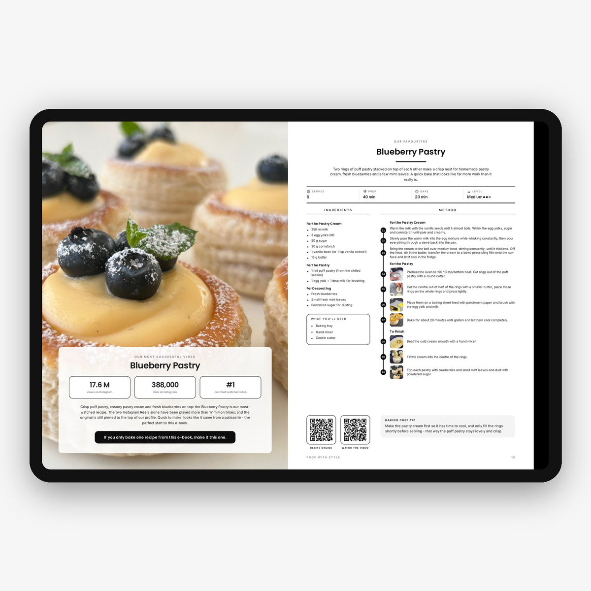Food with Style Classics e-book pages