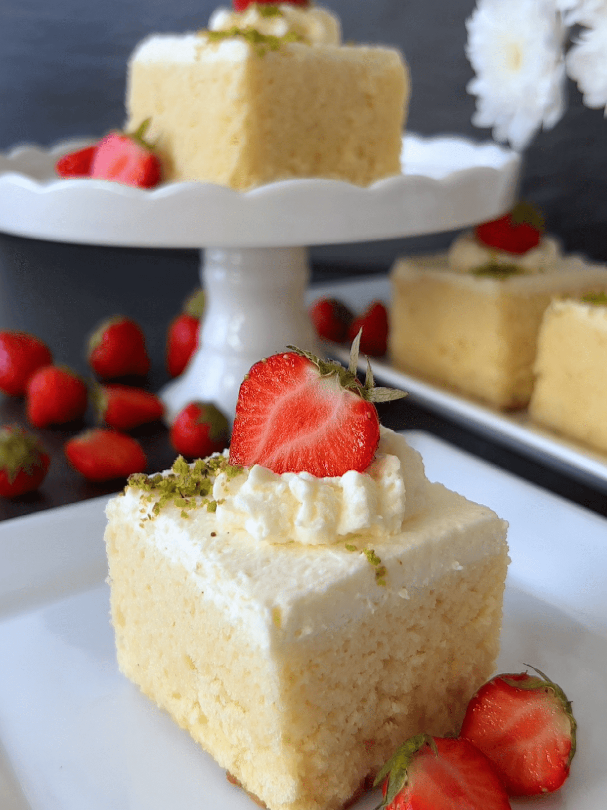 Tres Leches med Jordbær