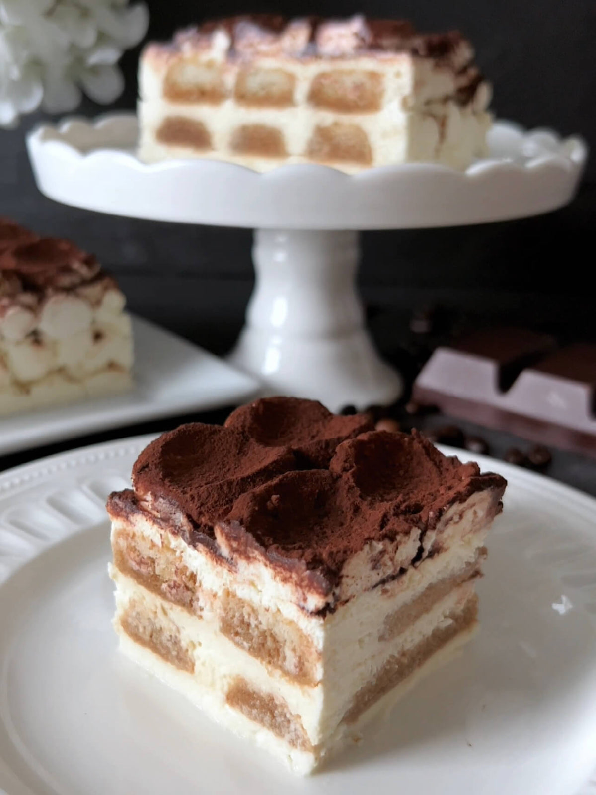 Tiramisu on a Plate