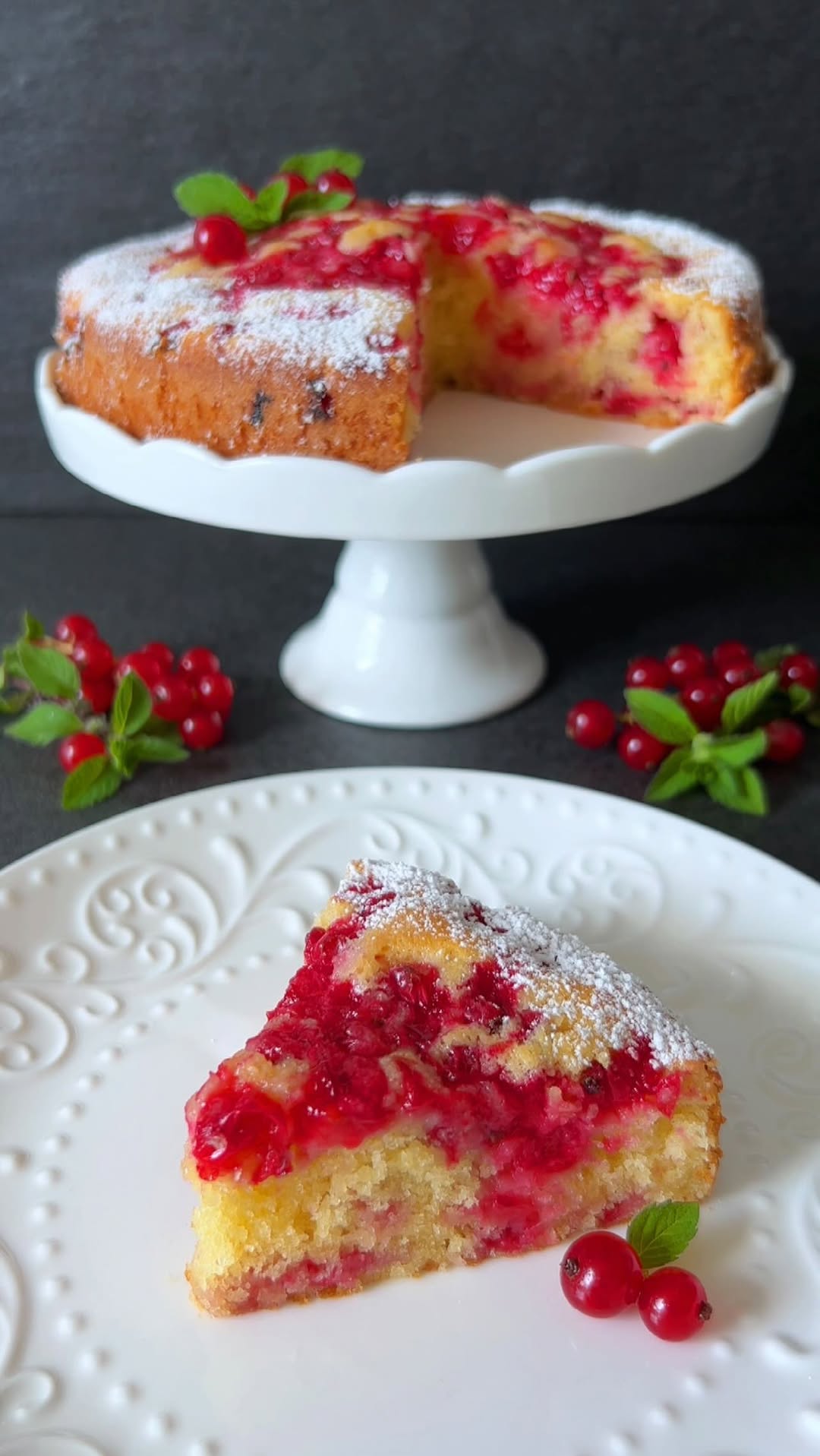Red Currant Coconut Cake Recipe