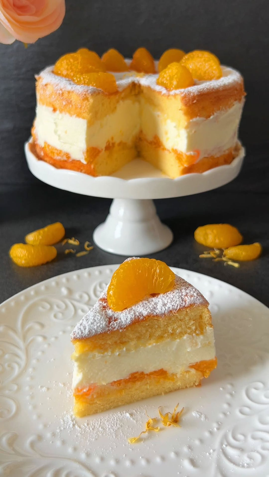 Tangerine Cream Cake Recipe
