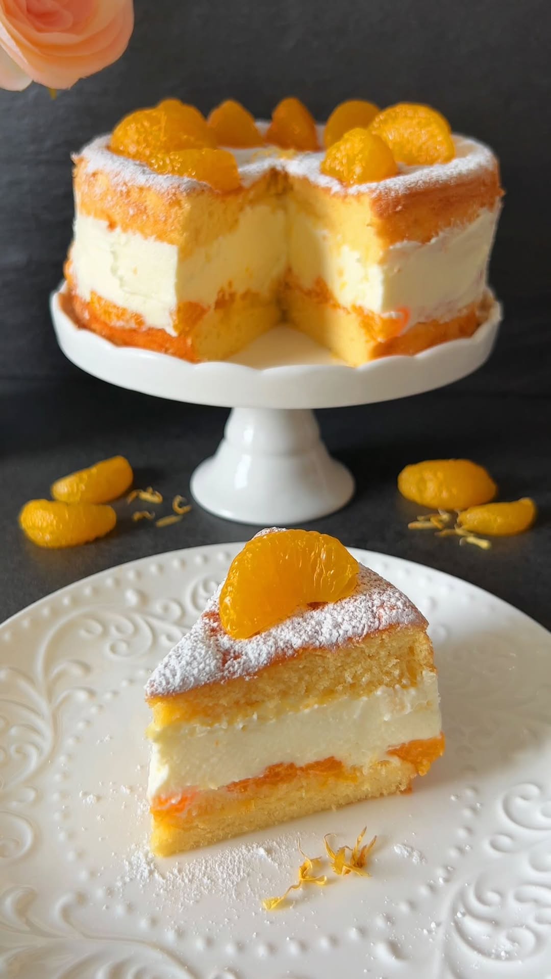 Tangerine Cream Cake Recipe