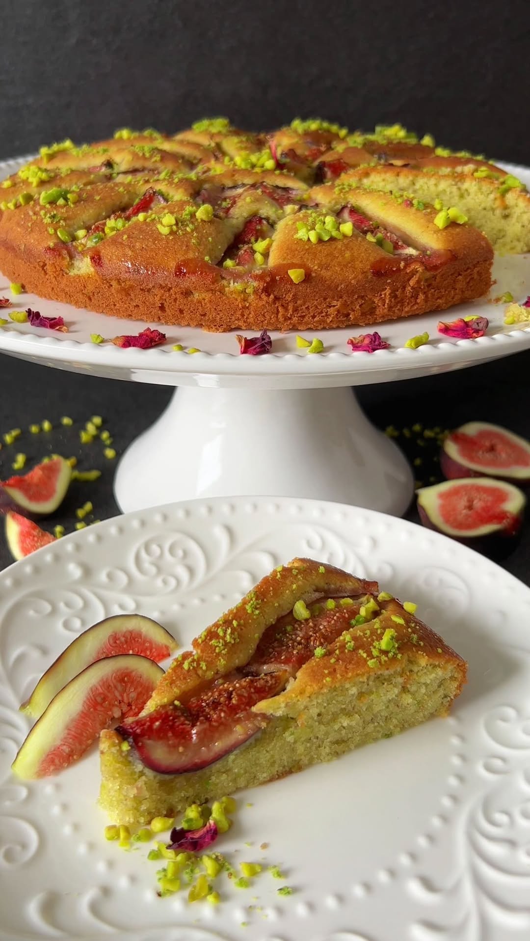 Fig-Pistachio Cake Recipe