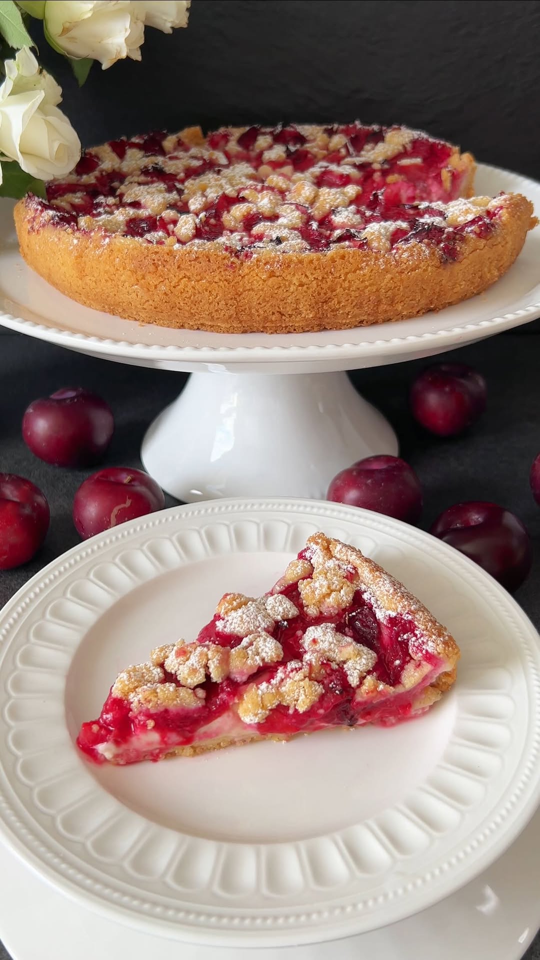 Vanilla Plum Cake Recipe