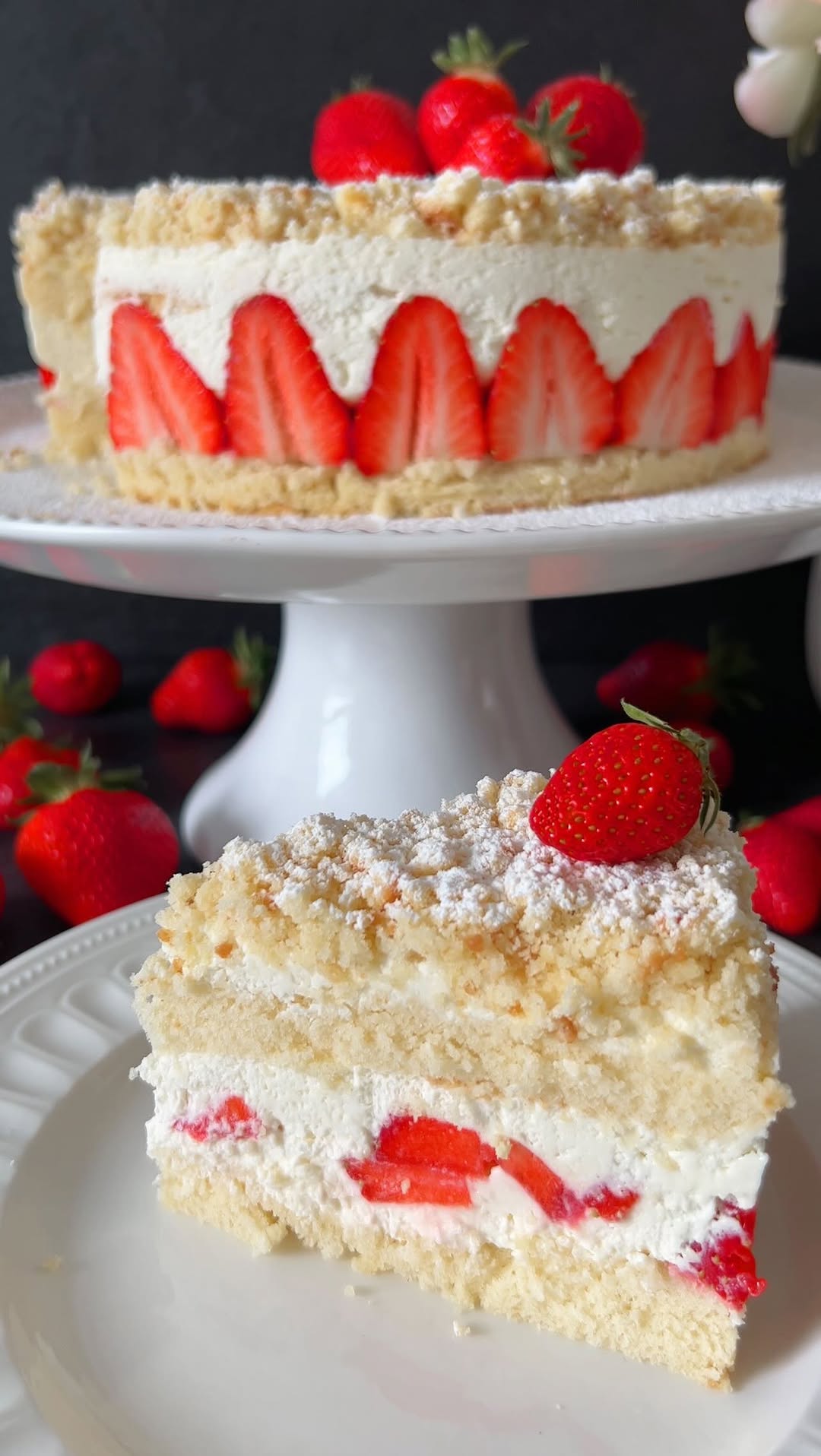 Strawberry Cream Cake Recipe