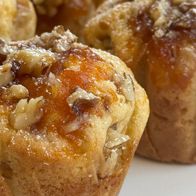 Muffin all'albicocca e noci