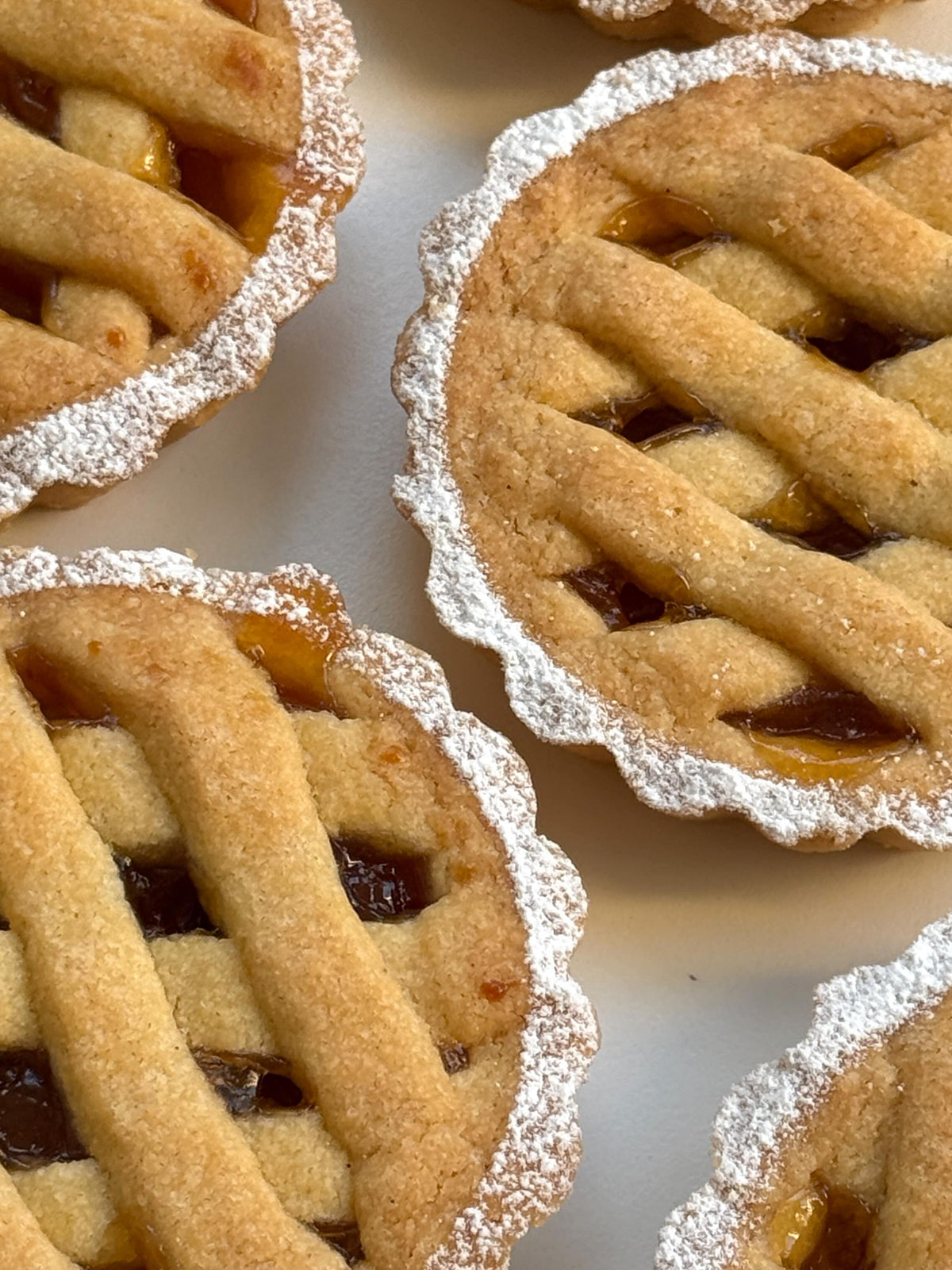 Crostata di Marmellata on a Cake Stand