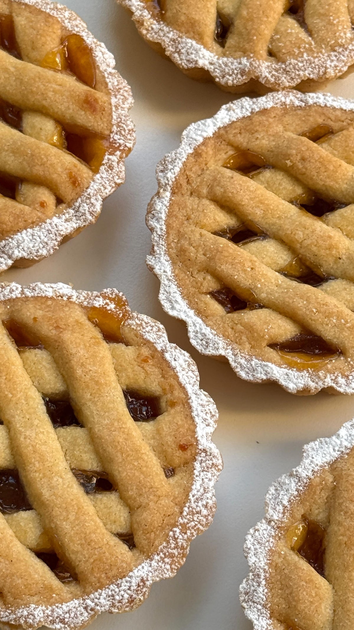 Crostata di Marmellata on a Cake Stand