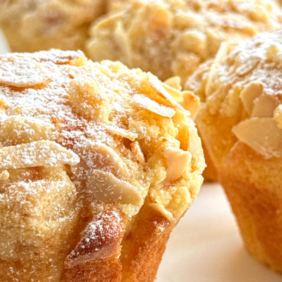 Muffins πορτοκαλιού με τραγανό crumble