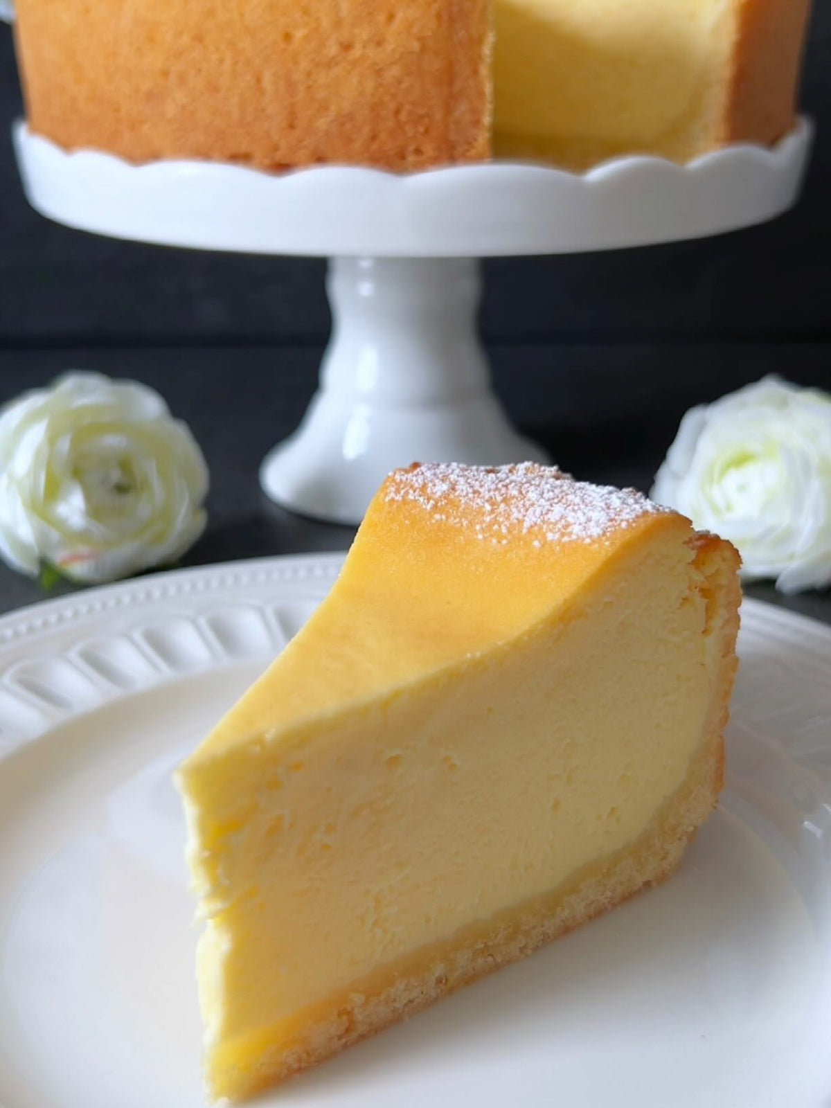 Käsekuchen von Food with Style, fertig angerichtet