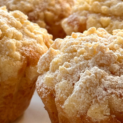 Muffins με μανταρίνι και τραγανό crumble