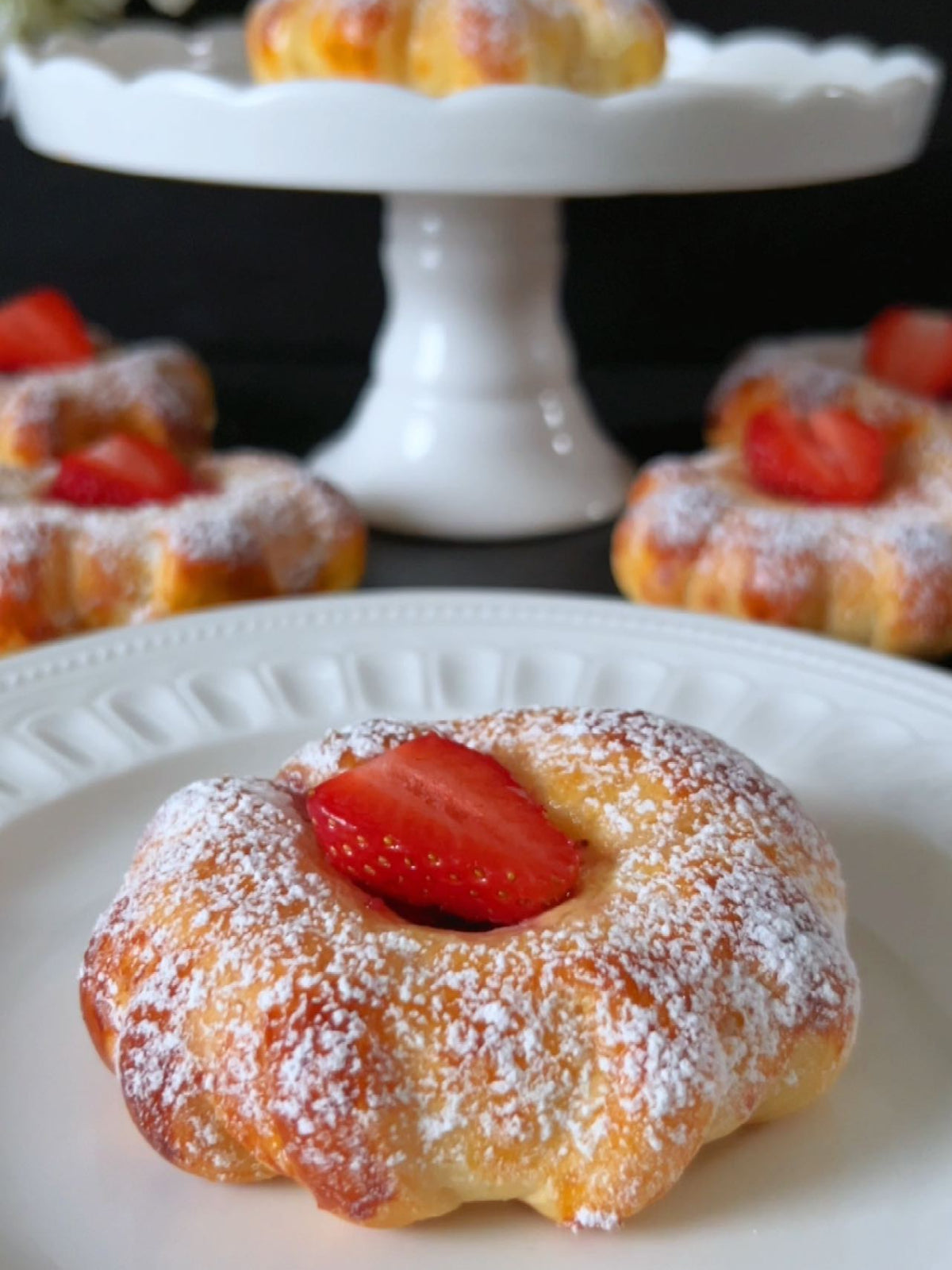 Aardbeienbroodjes