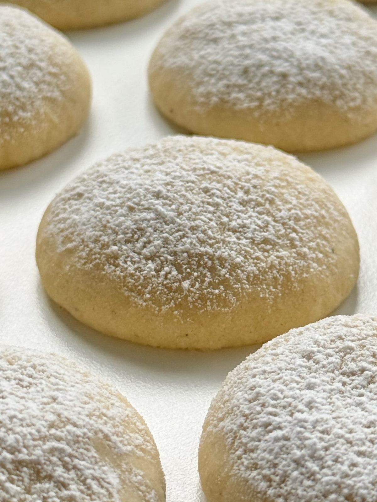 Vanilla Cookies stacked with Lavender
