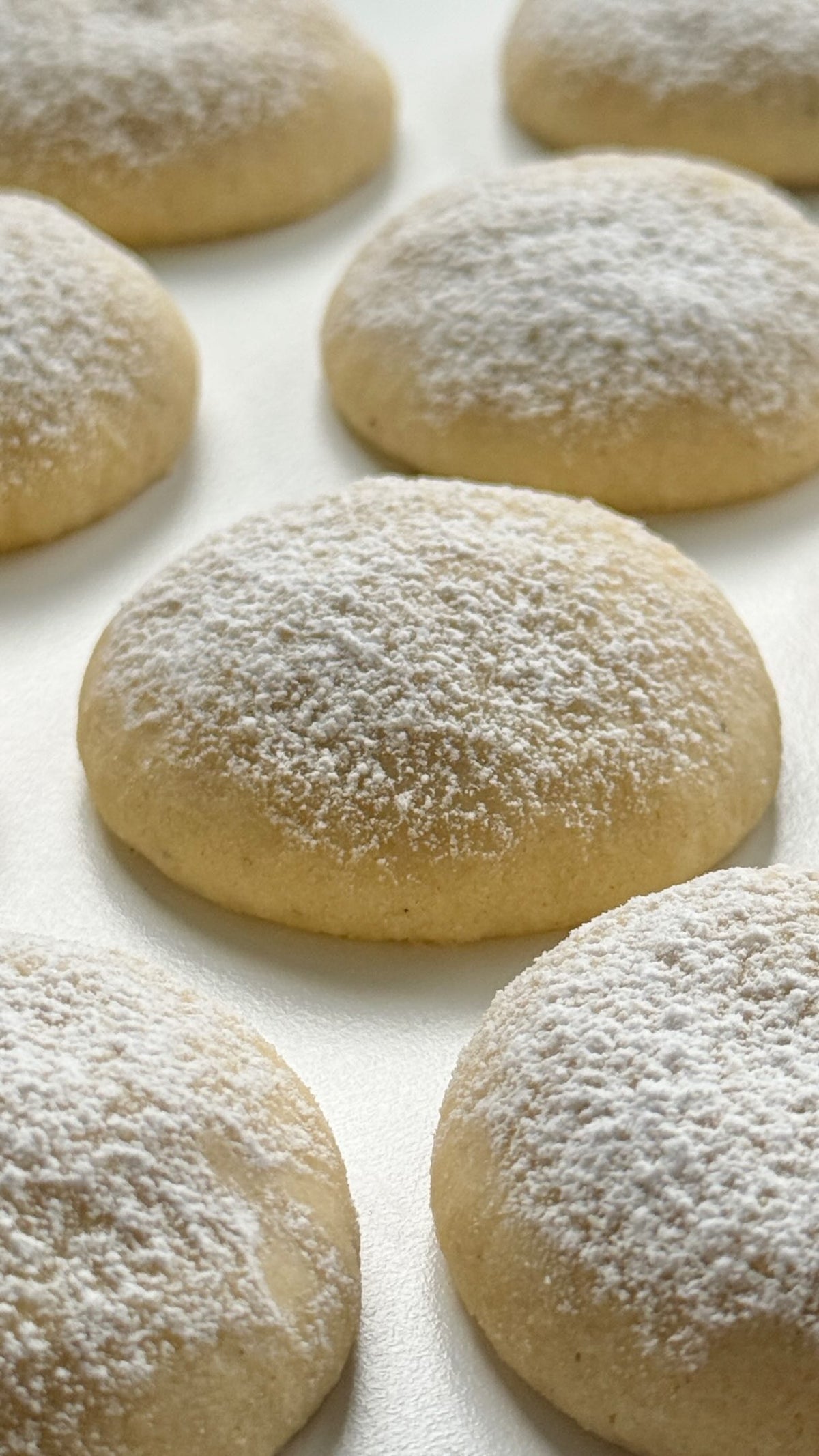 Vanilla Cookies stacked with Lavender