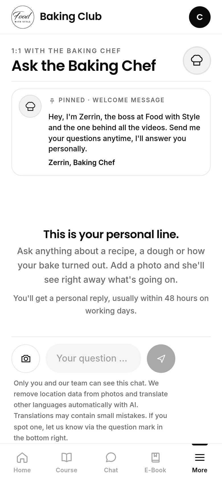 Food with Style Baking Chef
