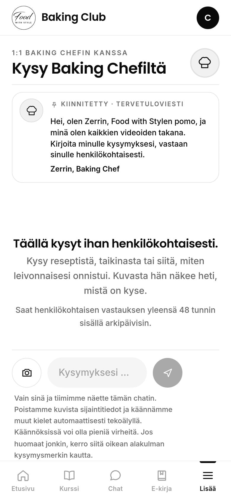 Food with Style Baking Chef