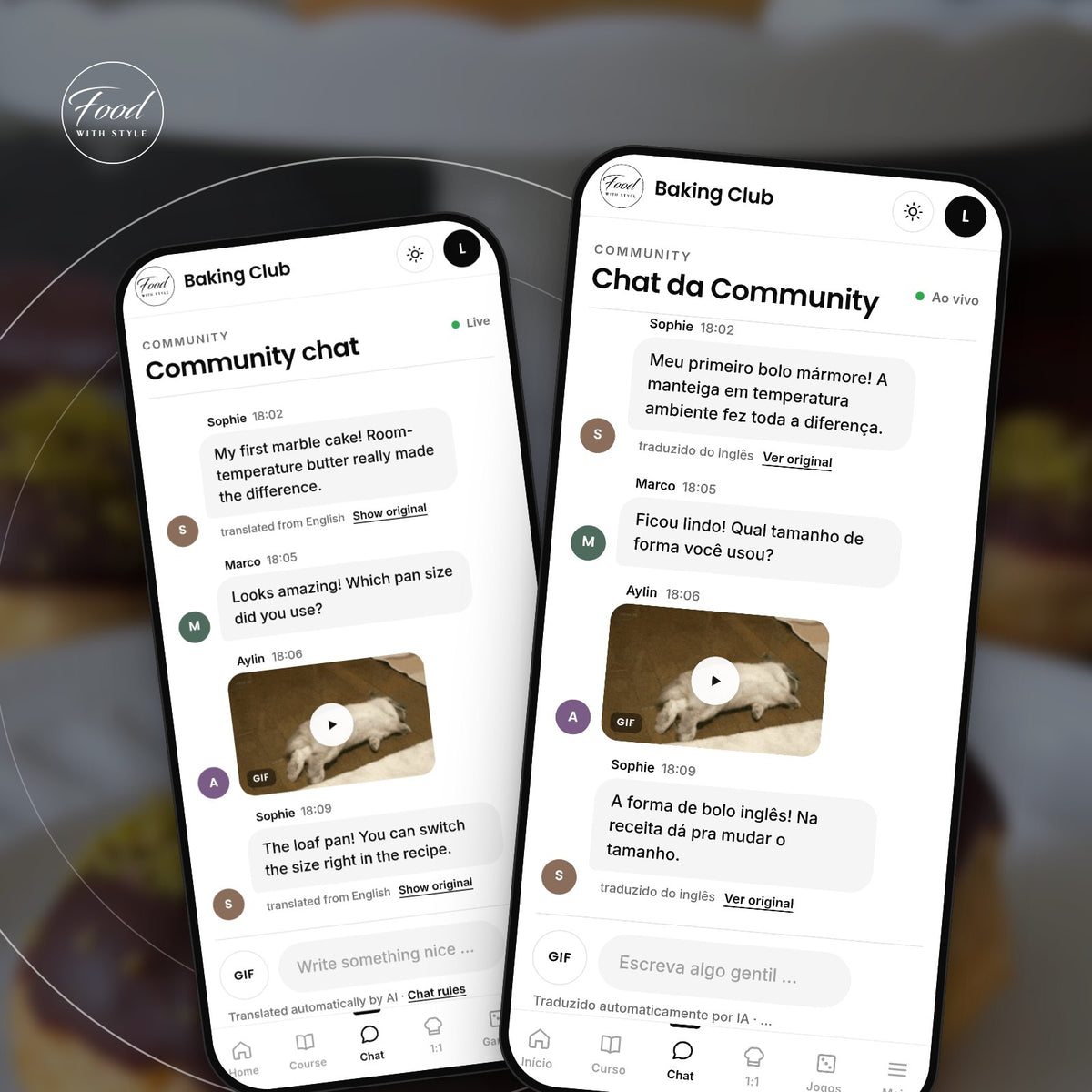 Food with Style Baking Club Community chat