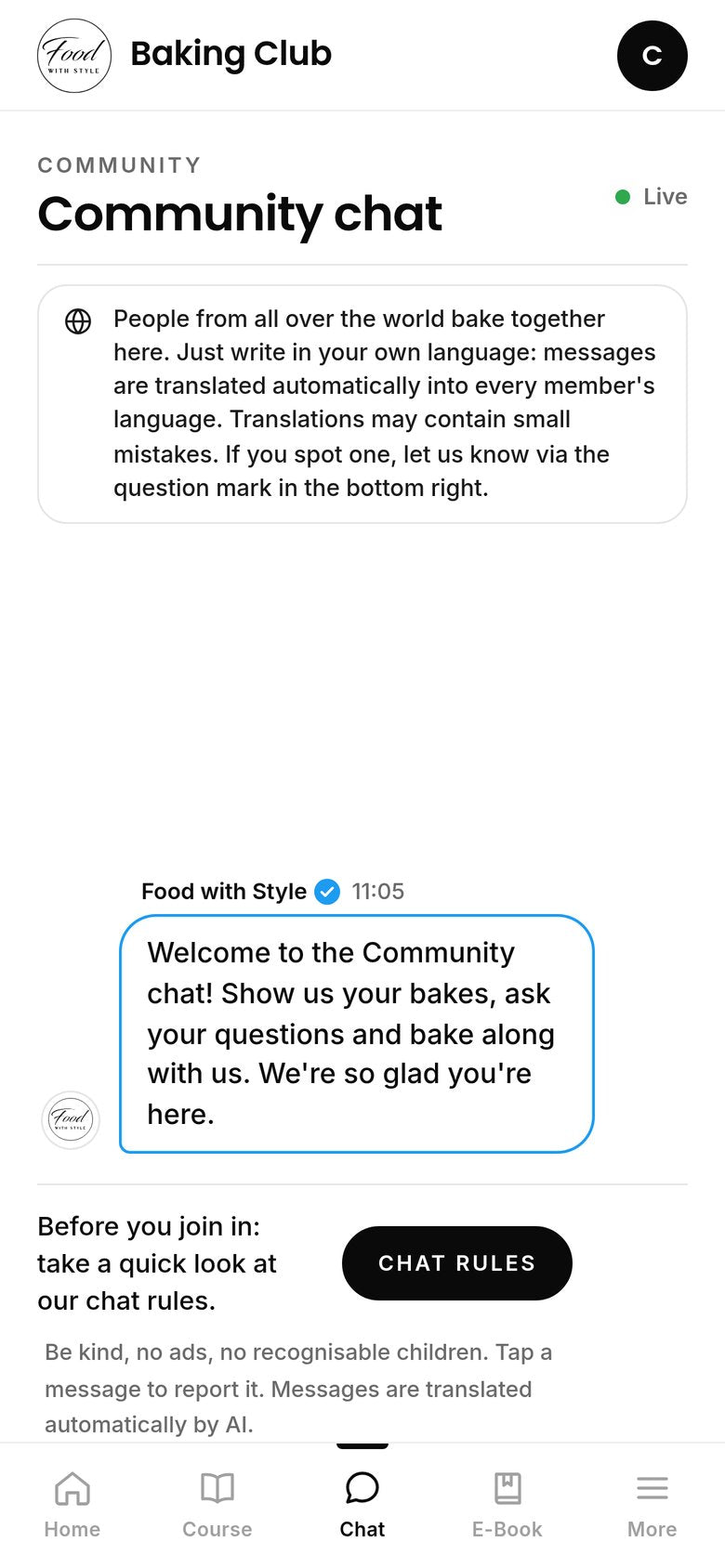 Food with Style Baking Club community