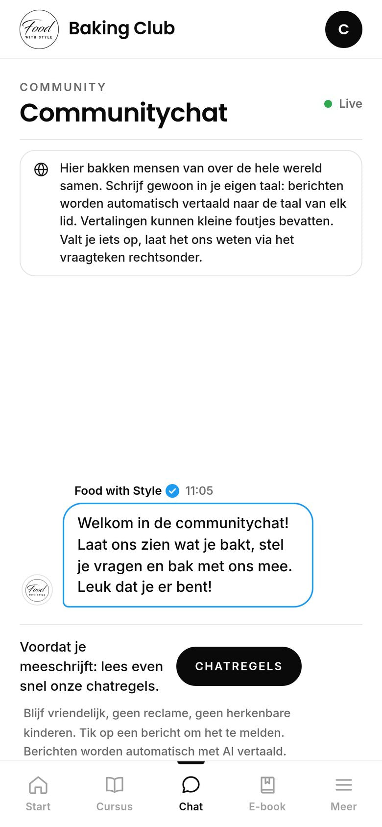 Food with Style Baking Club community