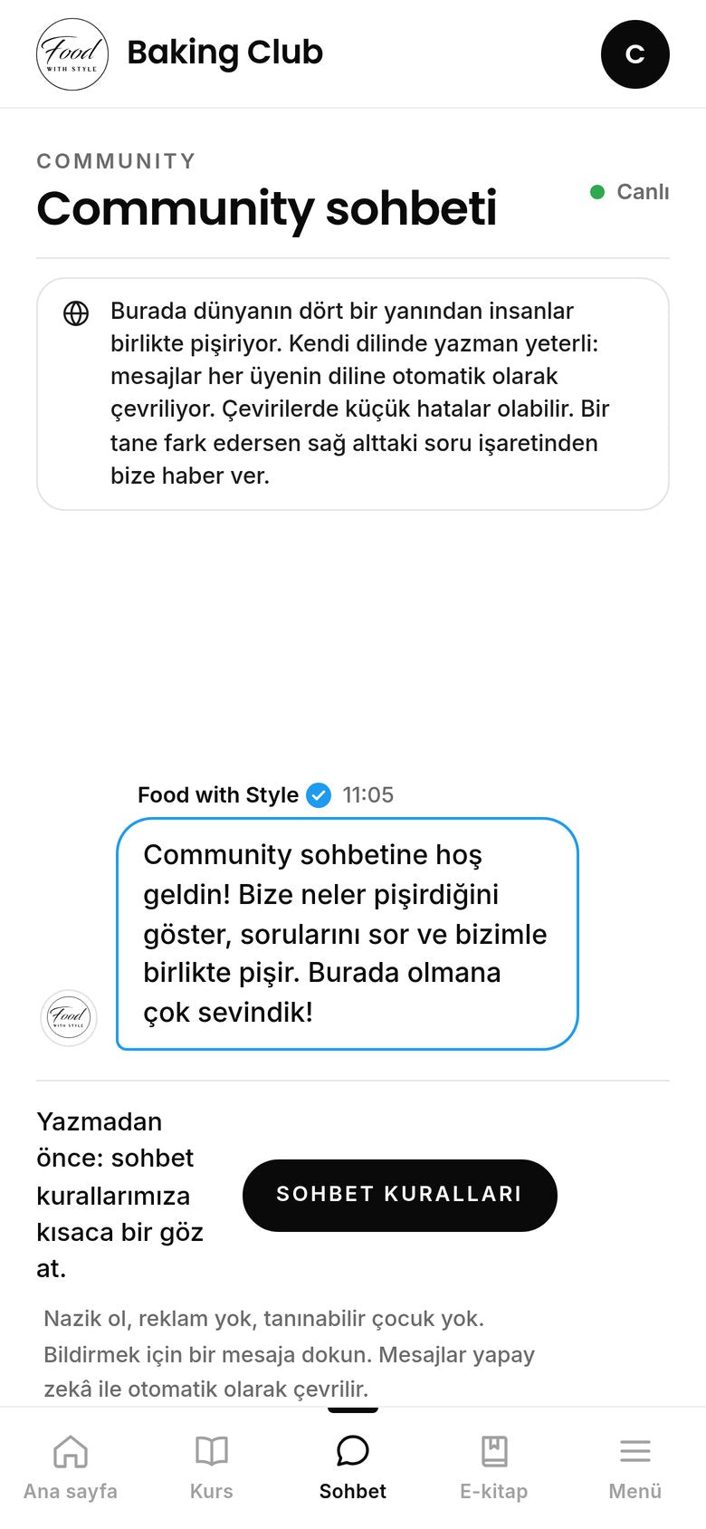 Food with Style Baking Club community