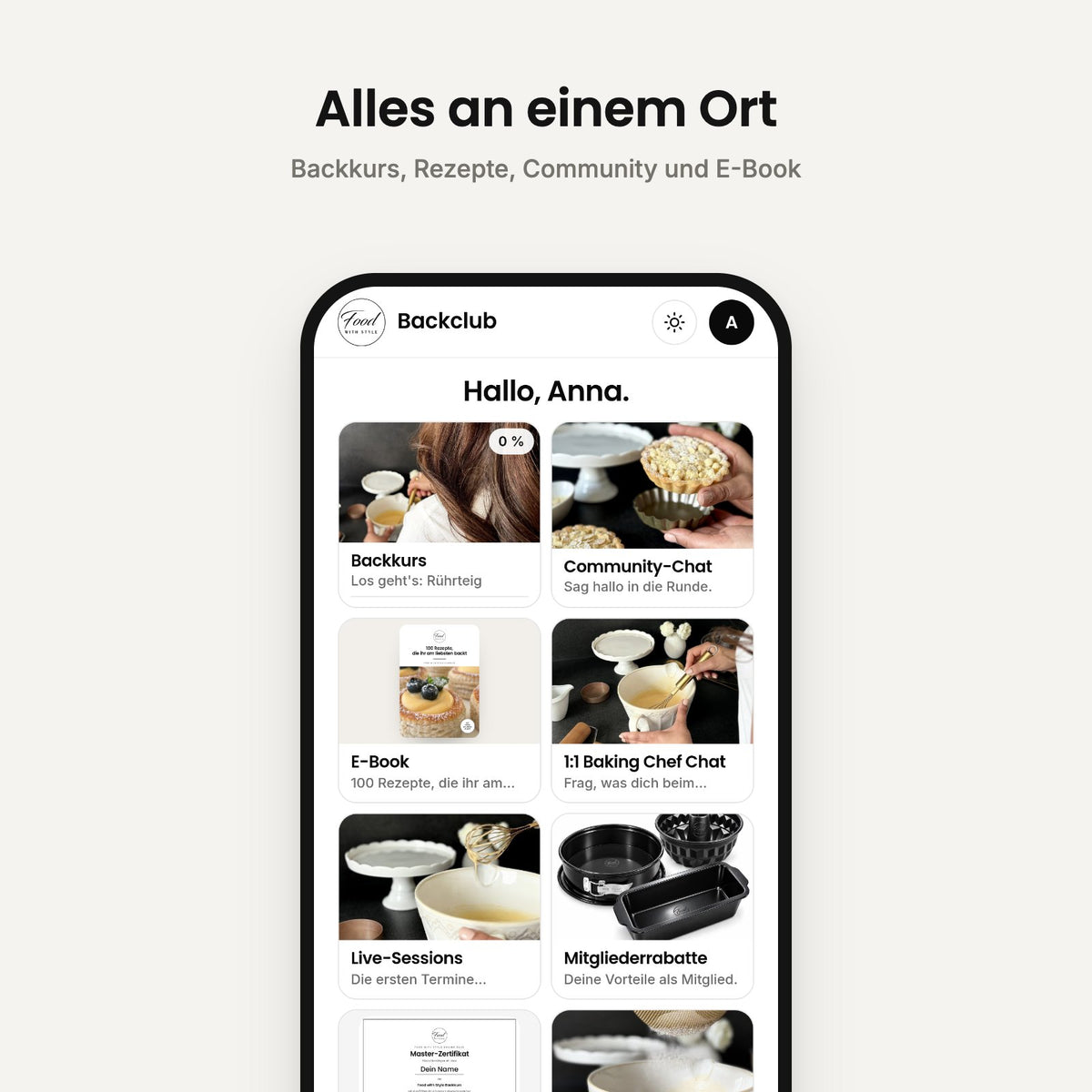 Baking Club app