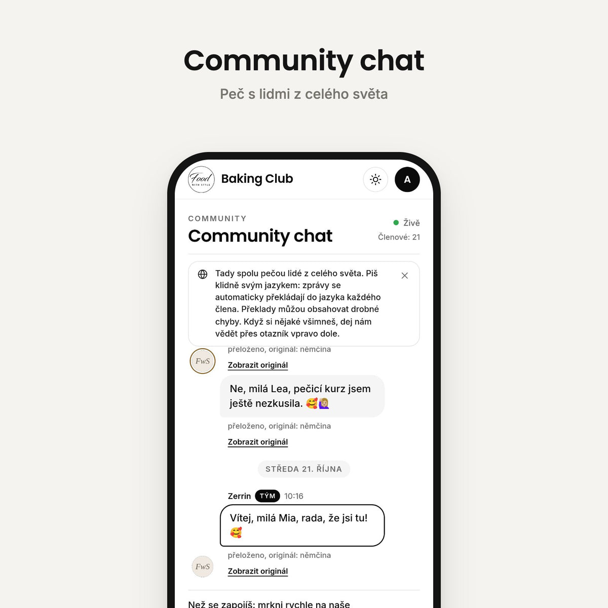 Community chat