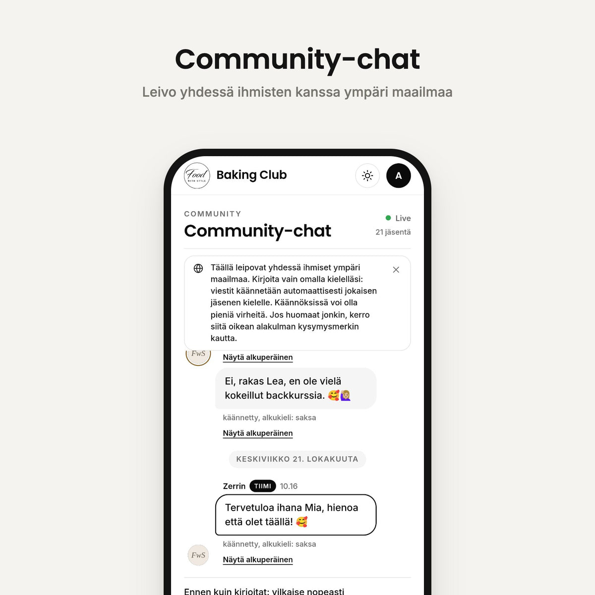 Community chat