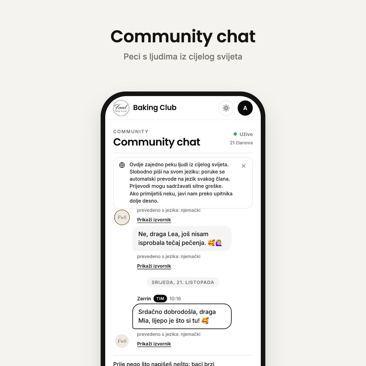 Community chat