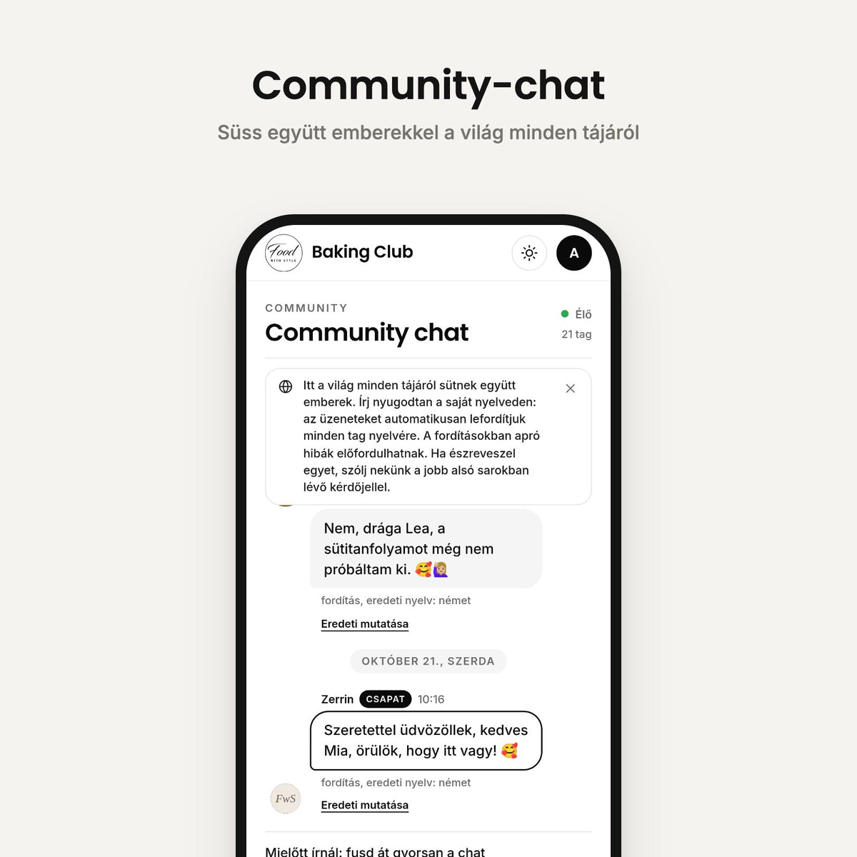 Community chat