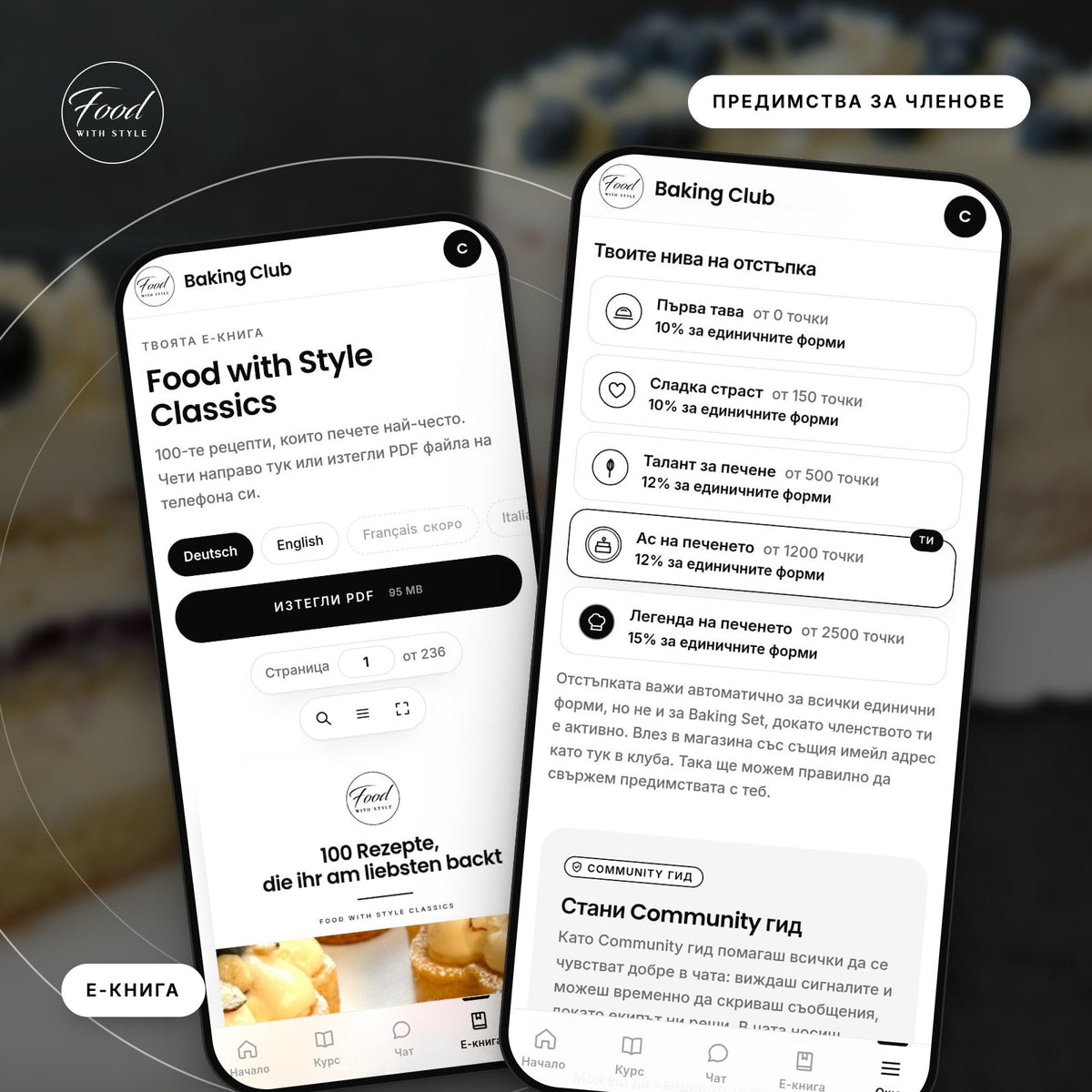 Food with Style Baking Club member perks