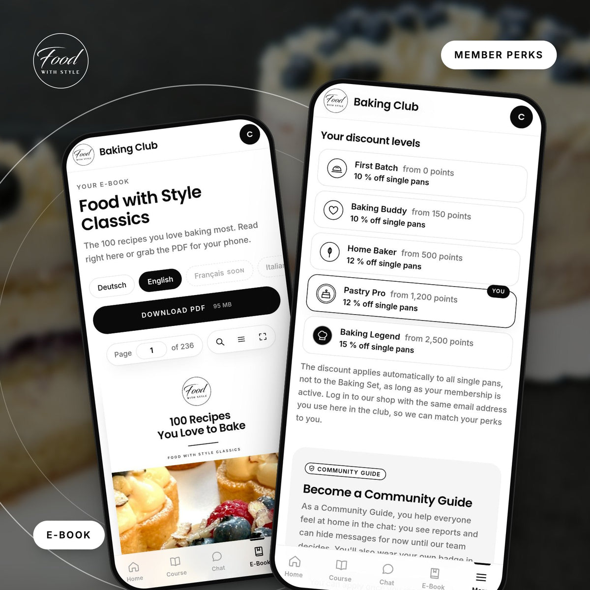 Food with Style Baking Club member perks