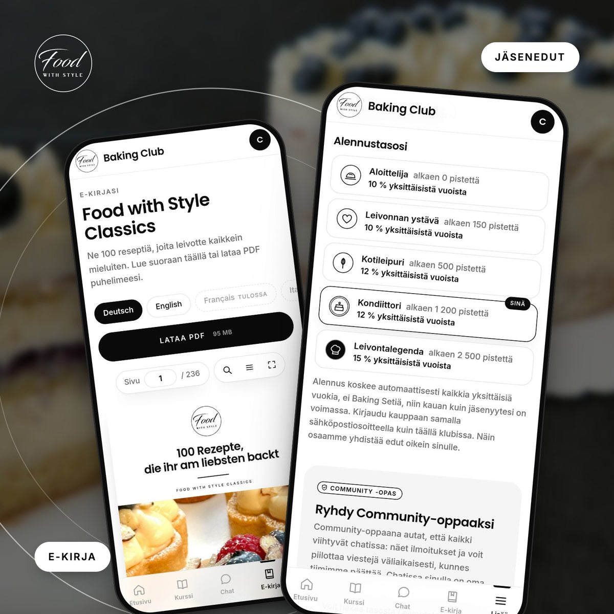 Food with Style Baking Club member perks