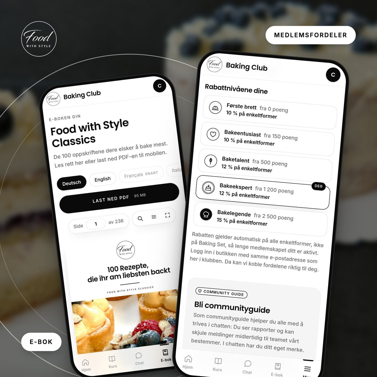 Food with Style Baking Club member perks