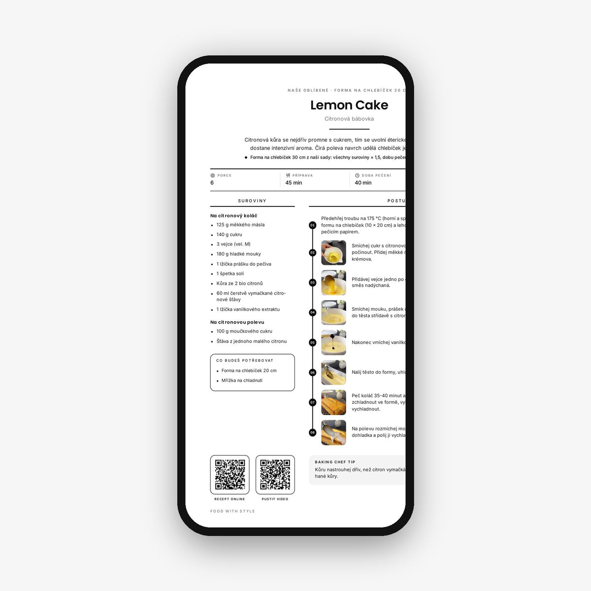 Food with Style Classics e-book pages