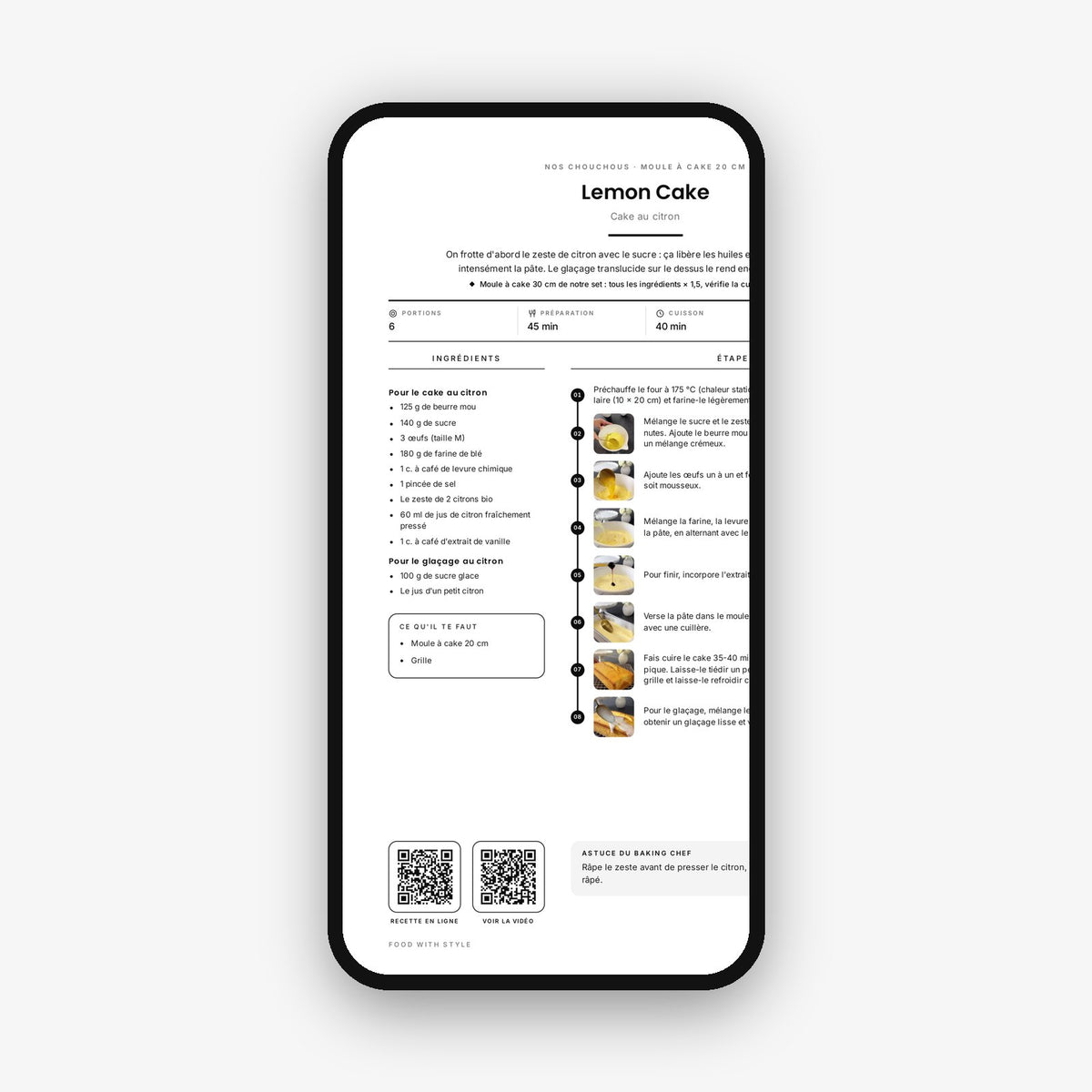 Food with Style Classics e-book pages